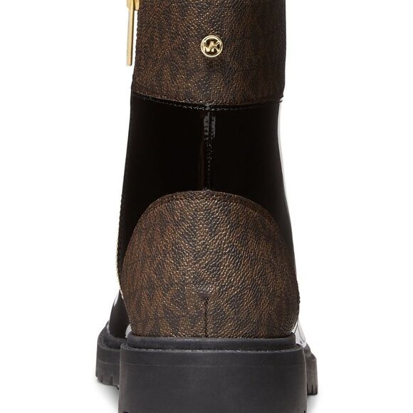 NIB Michael Kors Alistair Lace-Up Lug Sole Combat Booties 💕 - Size 9.5 - Picture 3 of 14